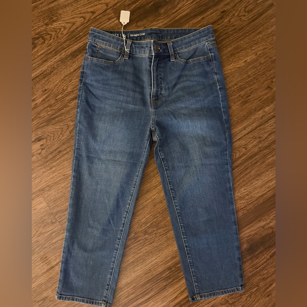 Talbots Flawless Straight Crop Jeans Size 8 Petite